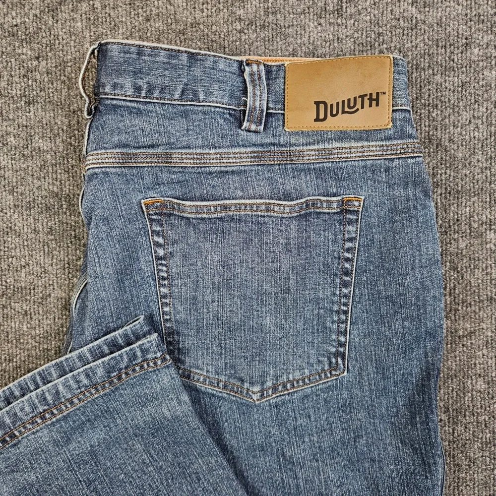 Duluth Trading Flex Ballroom‎ Jeans Men's 42x34 Relaxed Fit Denim Straight Leg